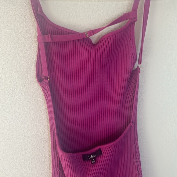 Ribbed knit backless mini dress - Picture 4 of 6